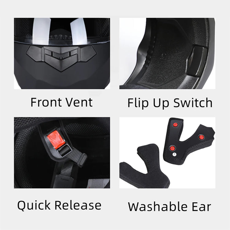 Casque moto modulaire