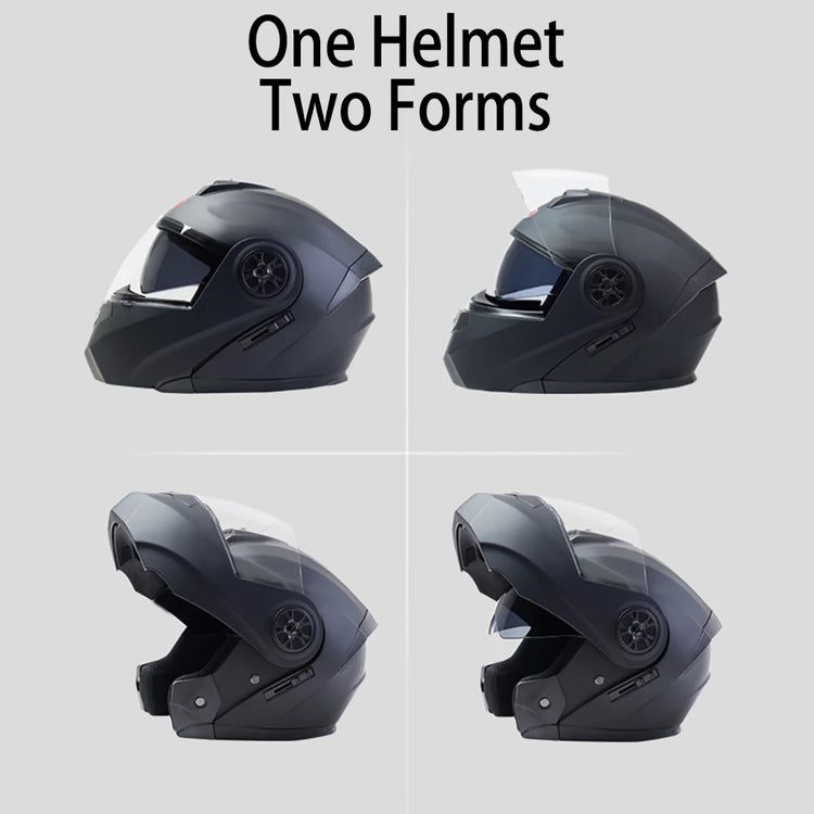 Casque moto modulaire