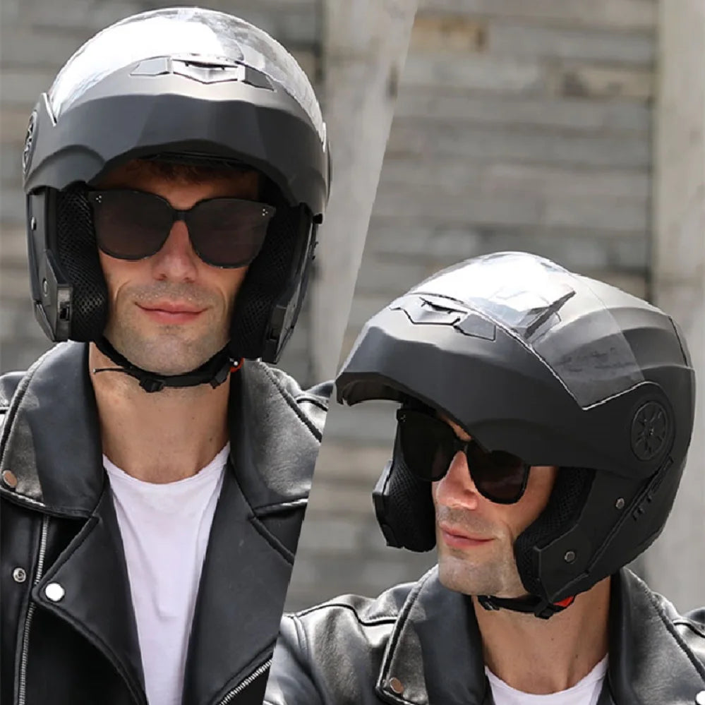 Casque moto modulaire