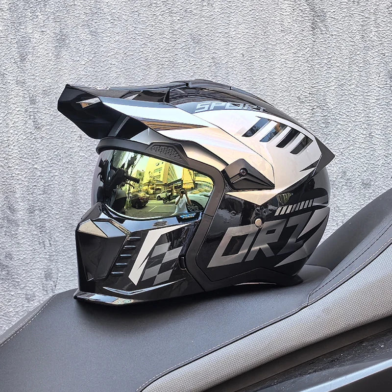 Casque moto cross et VTT