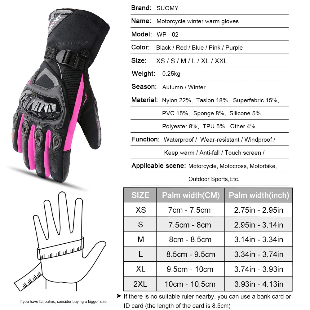 Gants pour moto