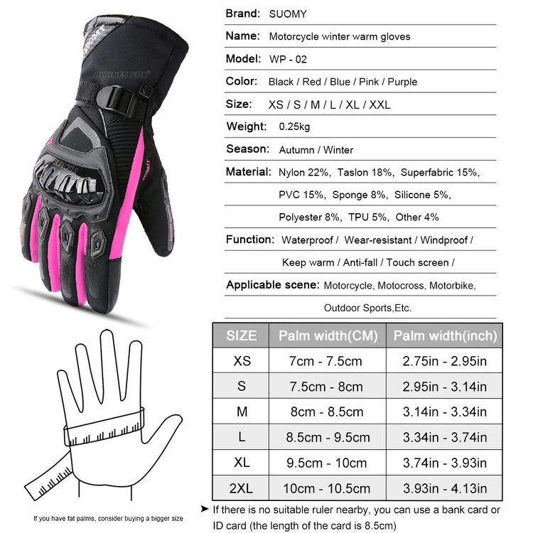 Gants pour moto