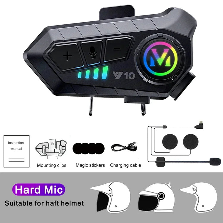 Intercom stereo avec micro